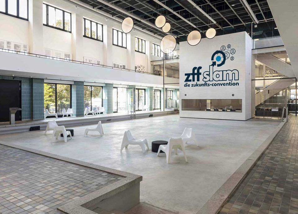 Das Hallenbad Ost in Kassel ist die Eventlocation des nächsten ZFF-Slams